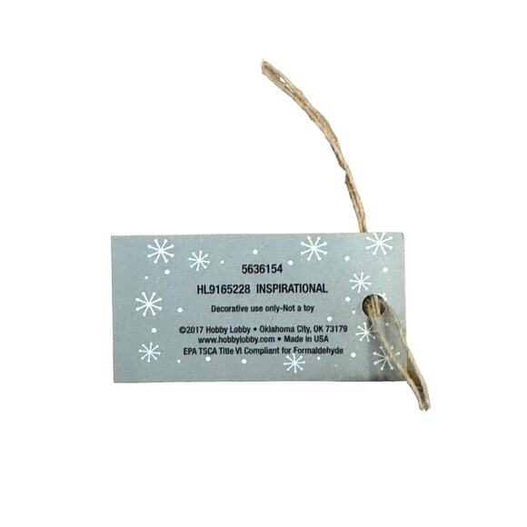 A Savior is Born Christmas Ornament (2) NWT Holiday Christian Religious Church - Picture 6 of 6